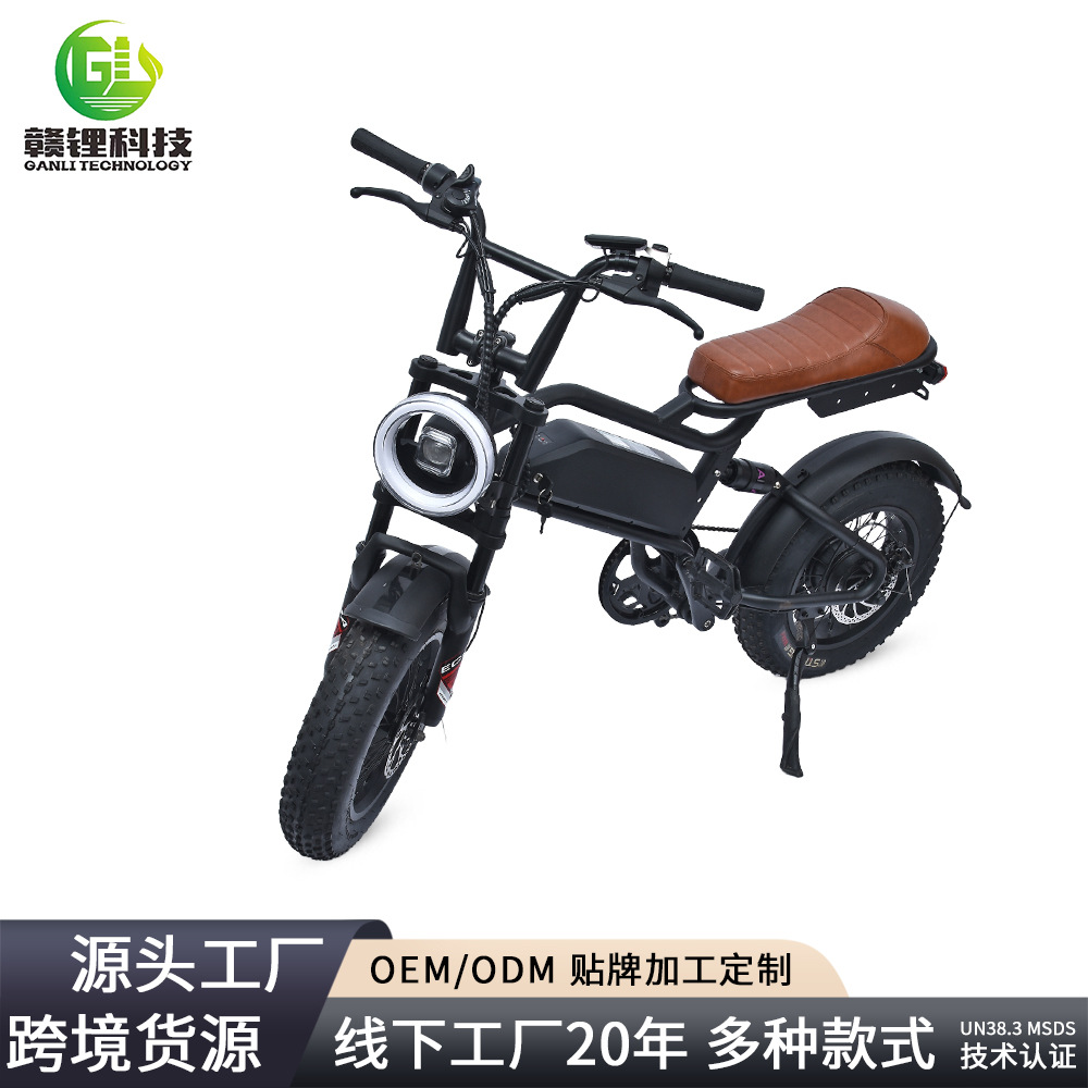Manufacturer Wholesale Fat Tire Wide Tire Snow Lithium Battery Electric Bicycle Adult City Off-Road Electric Bike