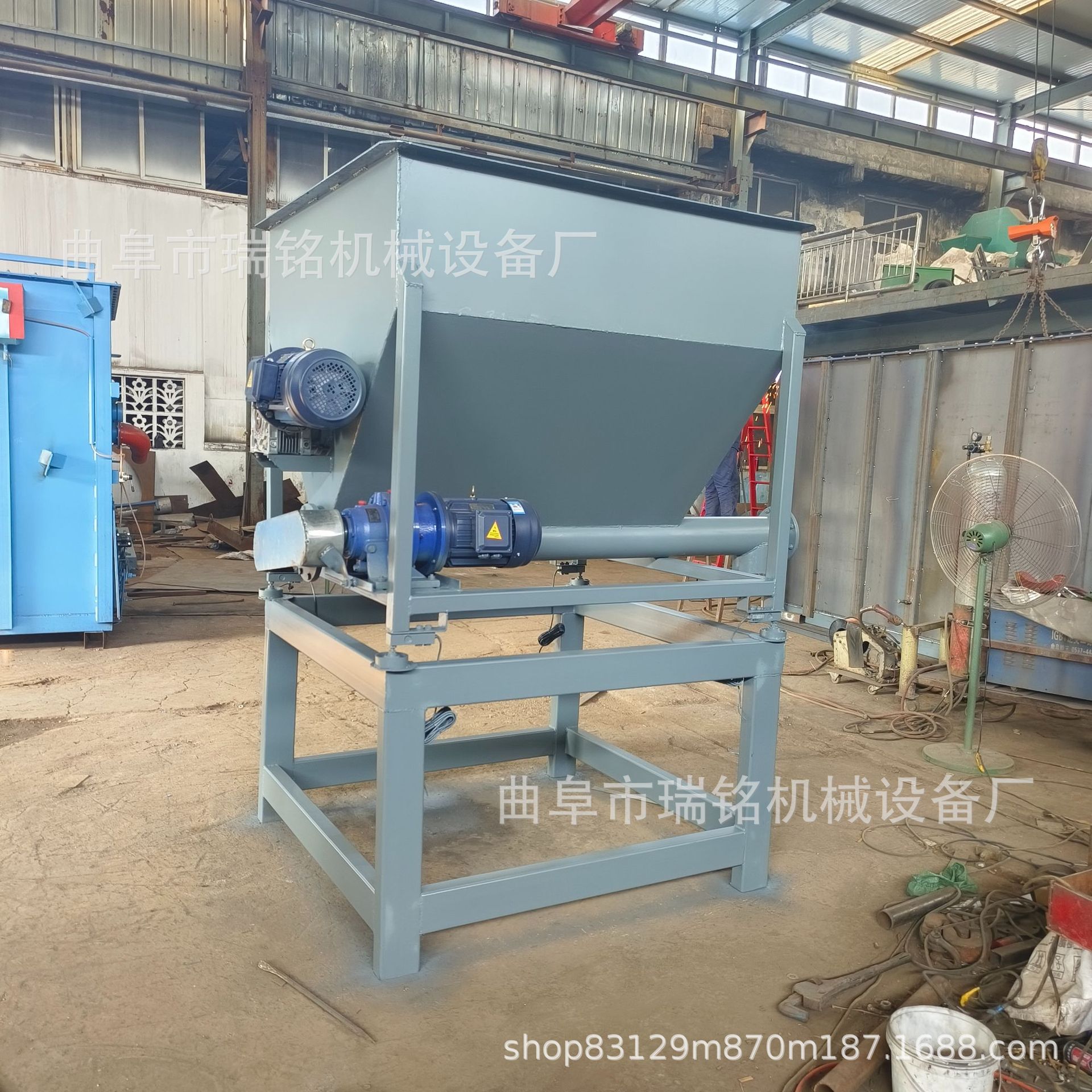 89mm管径马饲料螺旋喂料机 TGFF重钙粉螺旋加粉机 瑞铭
