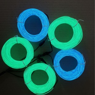 EL2.6mm Cold Light hard wire containing iron wire luminous light can be compiled with various patterns decorative luminous hard wire