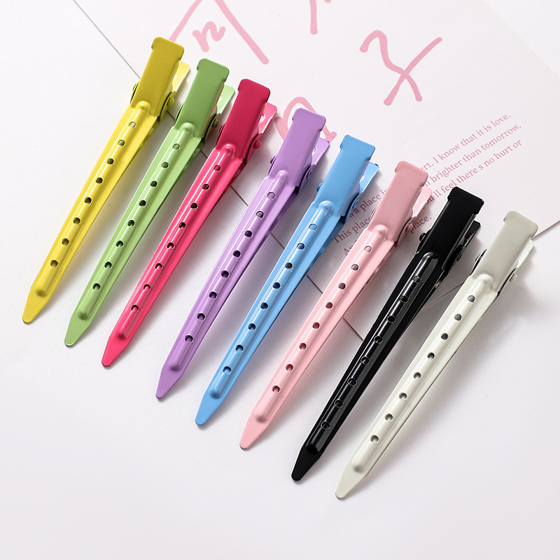 9cm 혼합 색상 8홀 머리핀
