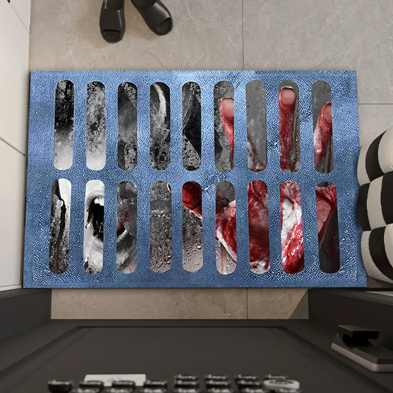 3D Clown Deurmat Halloween Entree Vloermat Driedimensionale Visuele Deurmat Grensoverschrijdende Levering Uit Voorraad_voghion.com