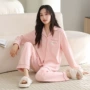 春秋季长袖翻领休闲家居服
