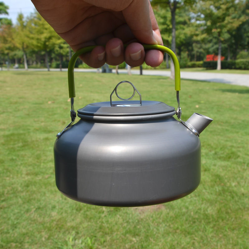 户外炊具野营登山垂钓便携式咖啡壶茶壶0.8L/1.2L野炊野餐烧水壶