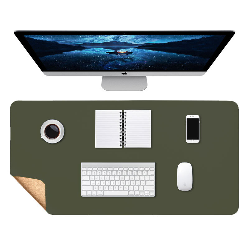Mesa de té de gran tamaño alfombrilla de ratón de gran tamaño de corcho alfombrilla de ratón de cuero estera de mesa de oficina estudiante grande almohadilla de escritura