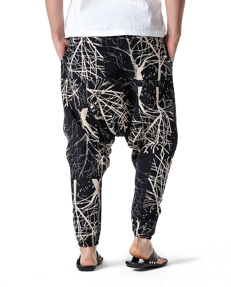 men's and women's foreign trade Harun yoga pants loose bohemian pants hanging pants moth pants 80