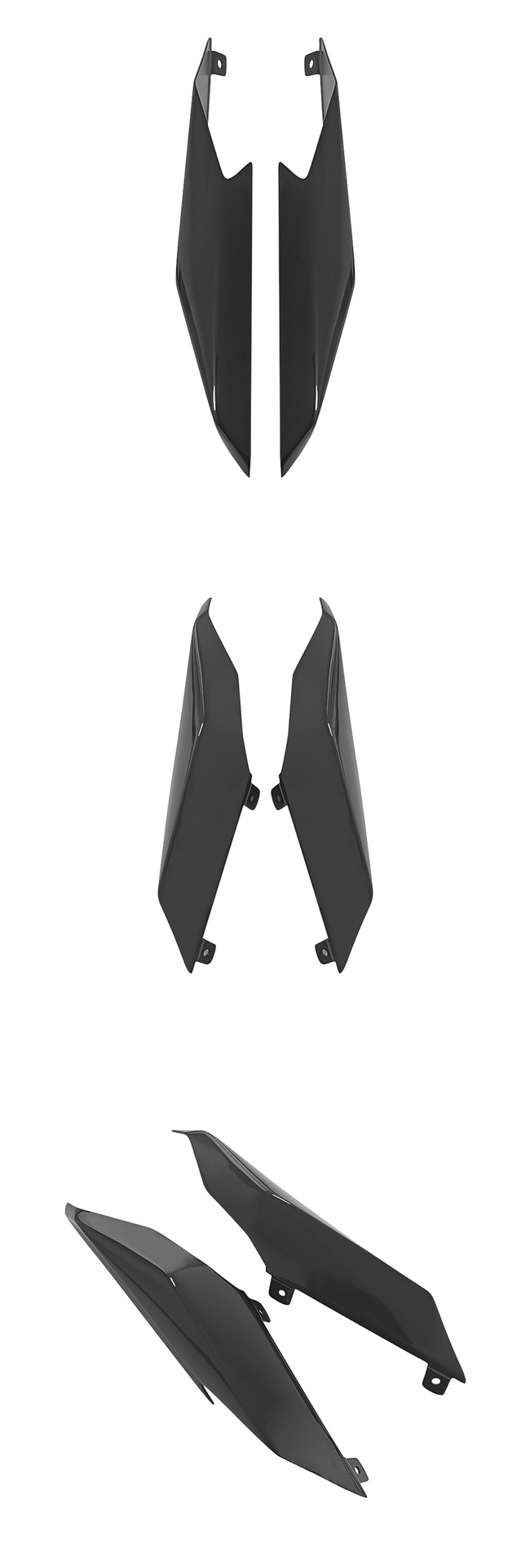 Applicable Kawasaki ZX-4R ZX-25R/SE ZX-4RR rear tail aft fairing spoiler aft wing fitting