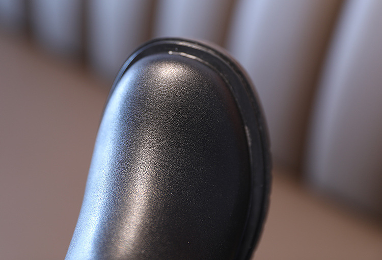 Children's Martin 2024 Spring and Autumn New Black Side Zipper Girls' Mid length British Style Pipe Boots Trend_voghion.com