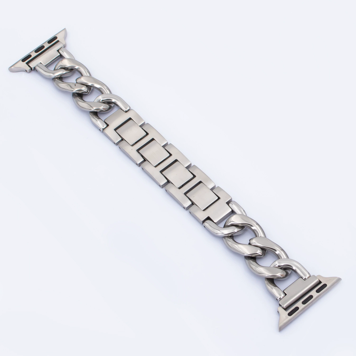 Apple, denim watch strap stainless steel