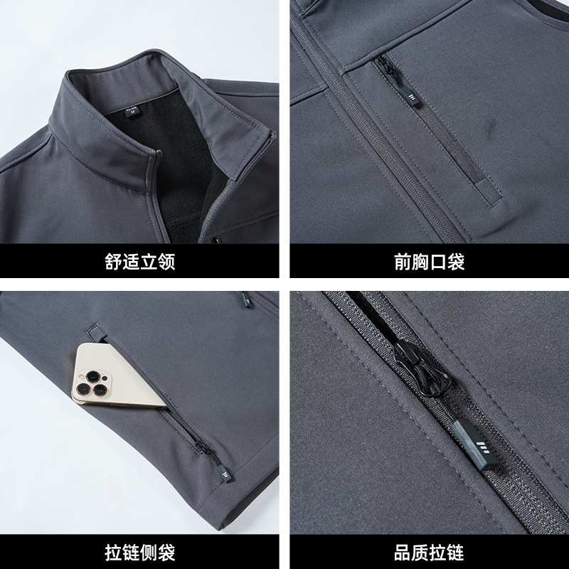 Muchos bolsillos al aire libre chaleco de herramienta chaleco de terciopelo personal de gestión de ropa de trabajo clip de seguridad personalizado