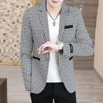 Пиджак классического кроя, топ для отдыха, мужская куртка, в корейском стиле