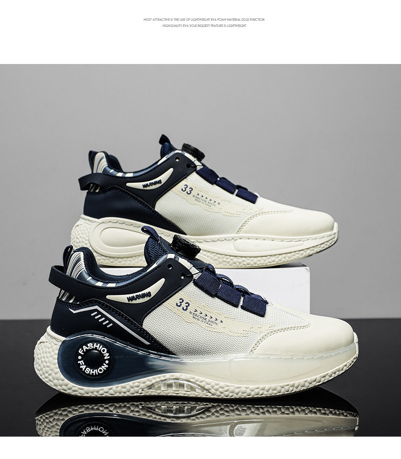 Drehbarer Knopf Herren Sommer Mesh Atmungsaktiv Vielseitig Casual Sport für Teenager Dickbesohlte Running Dad Trendy Schuhe_voghion.com