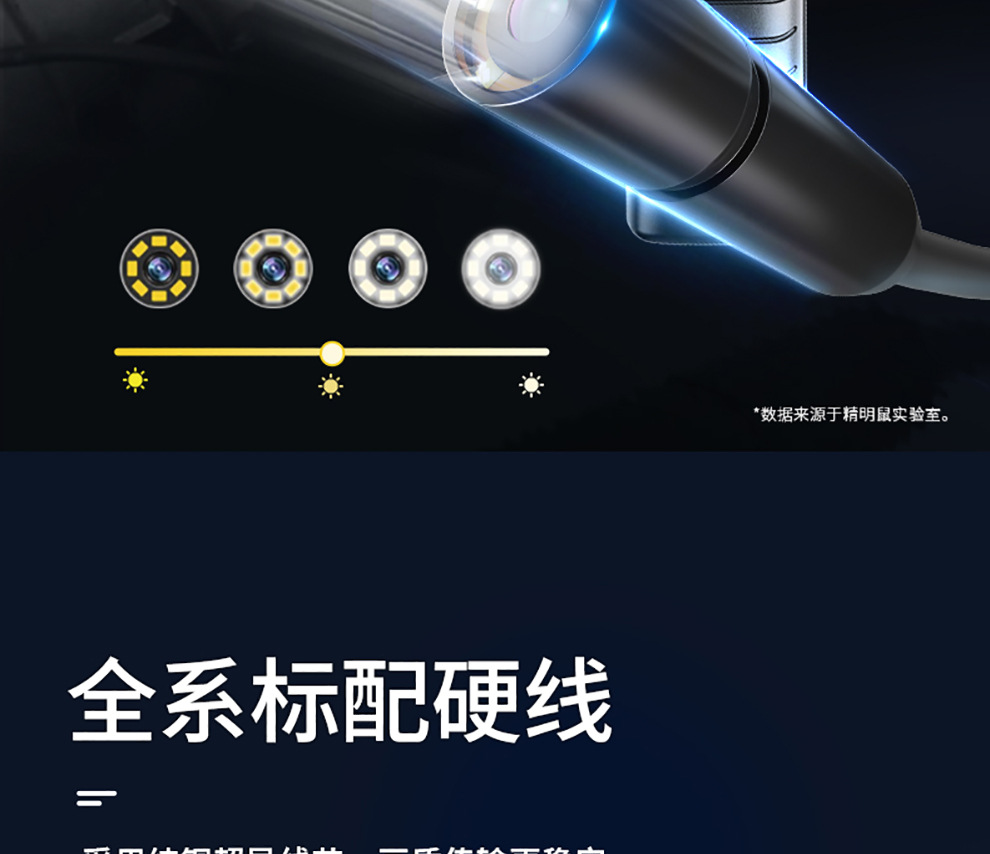 Smart Mouse NF-613-5 Endoscope Repair HD Camera Industrial Rotary Pipe Detector Waterproof
