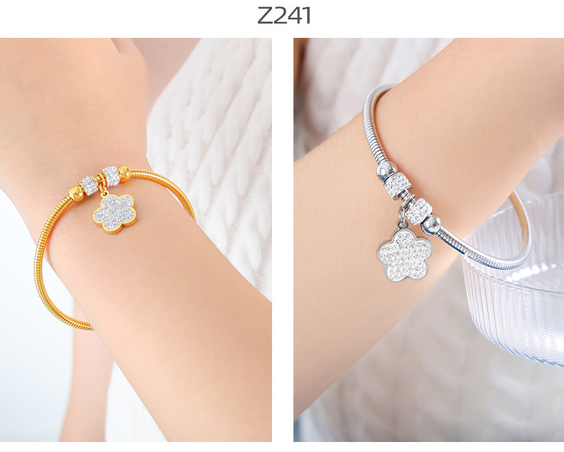 Pendant Bracelet Set Magnetic Attraction Titanium Steel Bangles_voghion.com