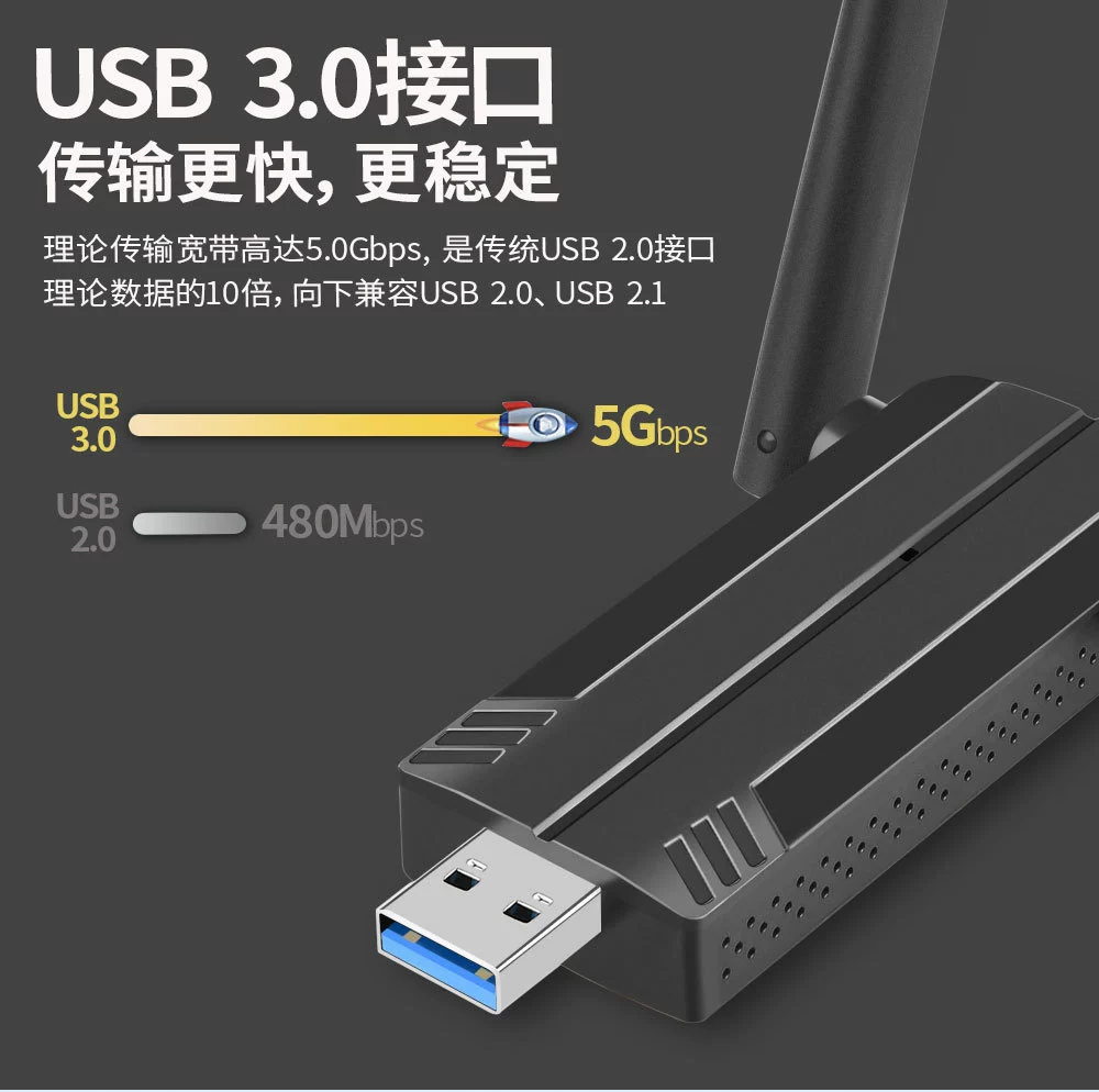 USB-беспроводная сетевая карта AX1800M двойного диапазона WIFI6 5G приемопередатчик USB драйвер без установки