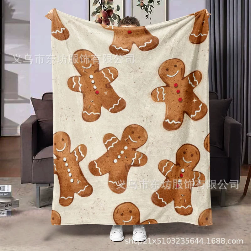 Простой пряничный человек теплый и удобный праздничный подарок одеяло универсальное четыре сезона