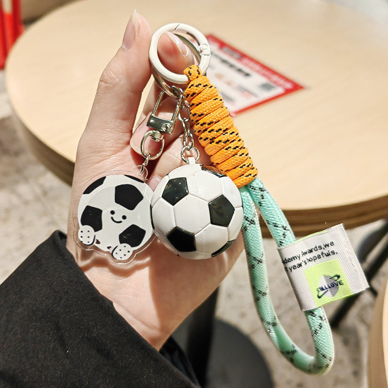 Bonito bádminton tenis voleibol fútbol baloncesto rugby llaveros bolsas escolares para hombres y mujeres colgantes de tenis de mesa regalos