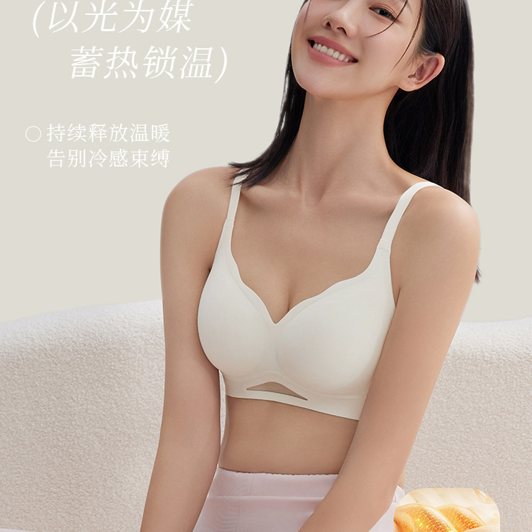 小胸聚拢内衣女收副乳防下垂粉底液隐形无痕2025新款无钢圈文胸罩|undefined