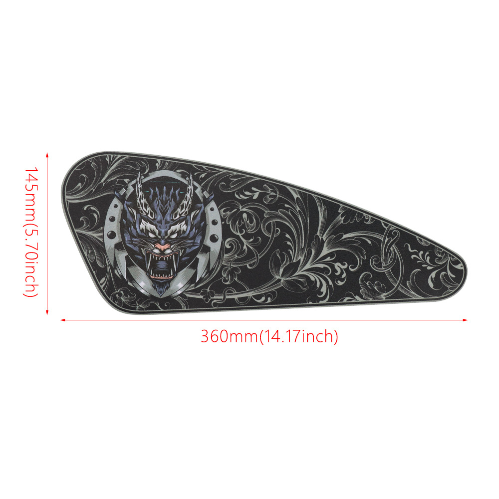 Adecuado para motocicleta Harley XL883 1200 decorativo tanque de combustible caja lateral pegatina de personalidad creativa