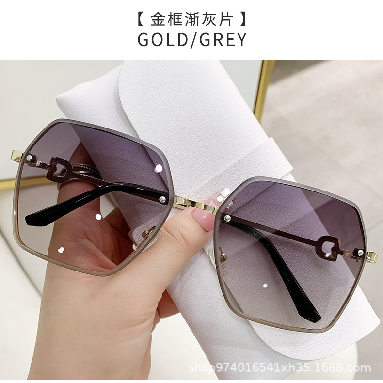 无框金属太阳镜