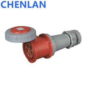 5P125A-6H Industrial Coupler Socket Three-Phase Five-Wire Waterproof Ip67 3P+N+E 220-380Vac