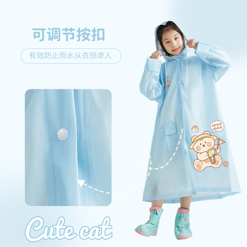 Zhiyu Cute & Fun Team Kids' Raincoats Wholesale with Backpack Compartments — Adorable Rain Ponchos for Boys and Girls with Built-in Backpack Holders