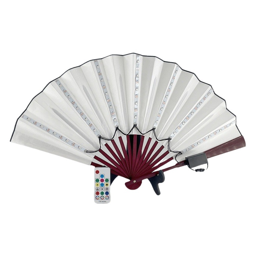 Ventilador LED Luminoso, Barra de Discoteca, Equipo de Discoteca, Ventilador Moderno, Accesorios para Festivales de Música Electrónica, Ventilador Intermitente LED de Colores
