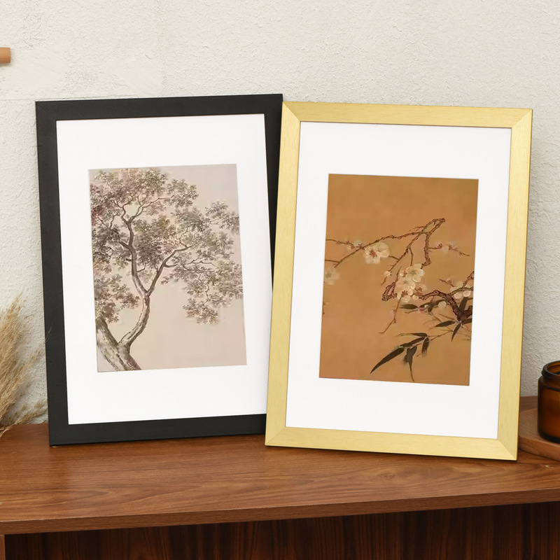 Wide-Edged Aluminum Alloy Picture Frame A4A3 Table Photo Frame Calligraphy French Painting Large Size Wall Hanging Picture Frame Manufacturer Wholesale Wide-Edged Aluminum Alloy Picture Frame A4A3 Table Photo Frame Calligraphy French Painting Large Size Wall Hanging Picture Frame Manufacturer Wholesale