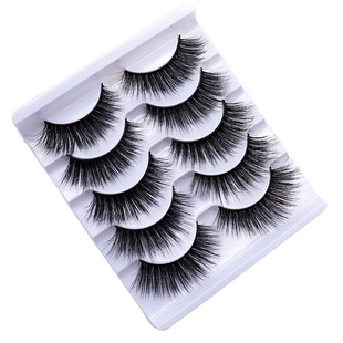 3D Stereo Eyelashes, Extended Encrypted Clusters, Thick Eye Tails, Extended 5 Pairs of Fiber Hard Stem False Eyelashes