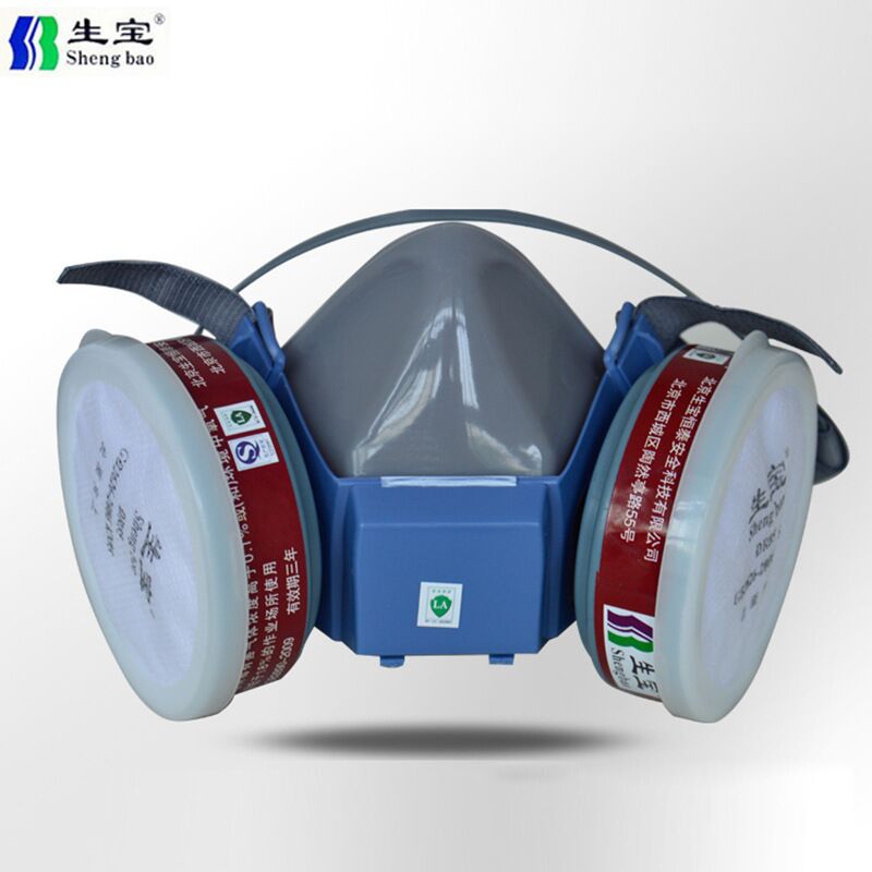 生宝GM2002防尘毒面罩 液态硅胶防有机蒸气防酸性气体氨气半面罩