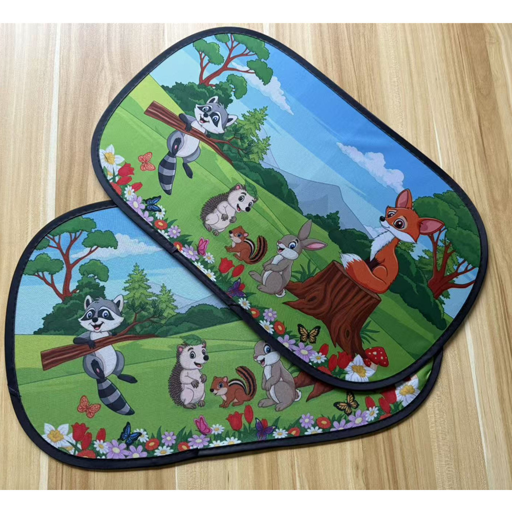 Car sun visor side shield cartoon sun shield electrostatic film sun shield summer cross-border TEMU Amazon supply