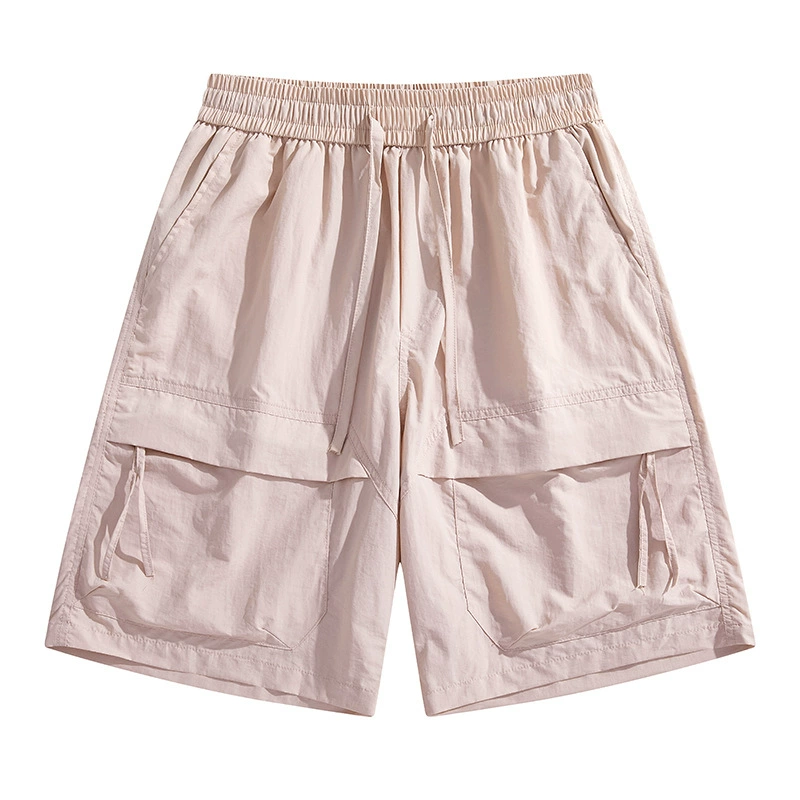 Новые стильные мужские шорты-карго, летние шорты с пятью точками в горном стиле, быстросохнущие свободные водоотталкивающие повседневные спортивные шорты большого размера с ощущением льда.