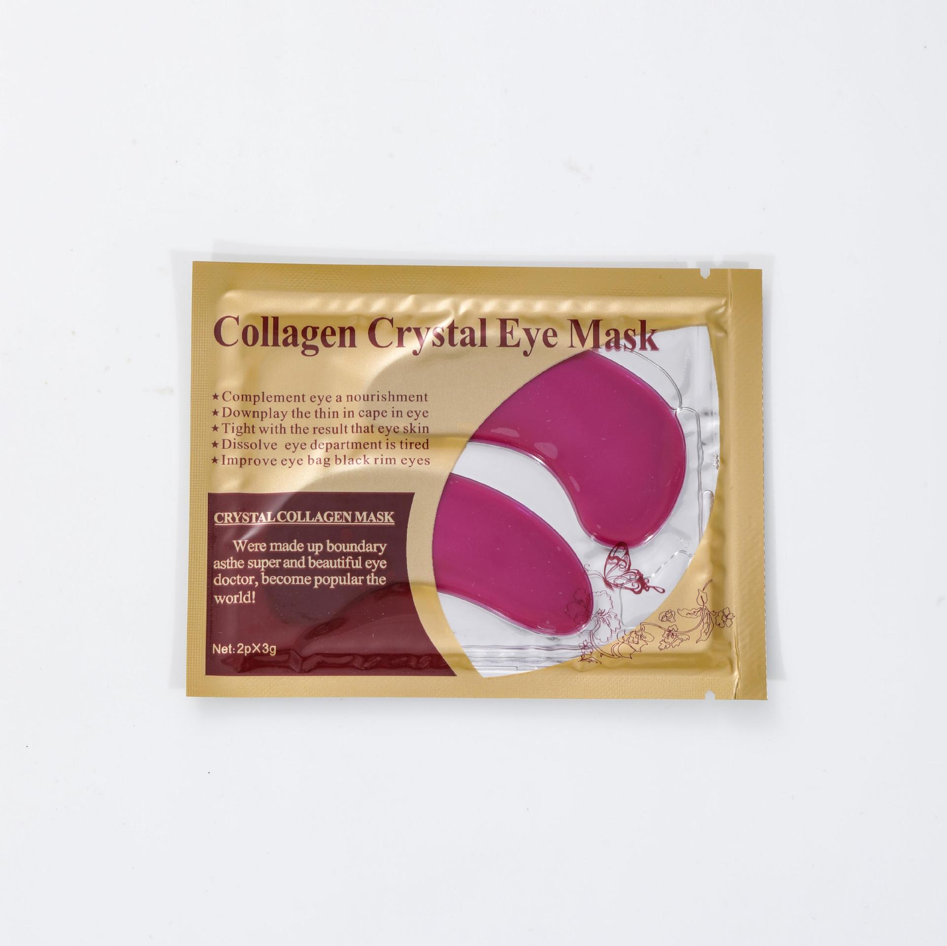 Mascarilla de ojos de colágeno de cristal transfronterizo Golden Spot Eye Care Estilo caliente Versión en inglés Mascarilla de ojos de oro Comercio exterior