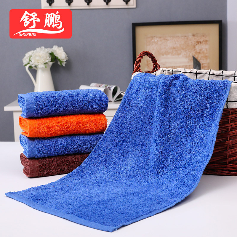 Factory wholesale towel beauty salon sauna health care cotton plain towel barber shop shampoo fixed logo towel