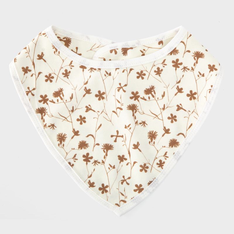 Baby toallas de saliva baby toallas triangulares tipo buckle delantal primavera y otoño a prueba de viento calor doble capa transfronteriza Amazon al por mayor