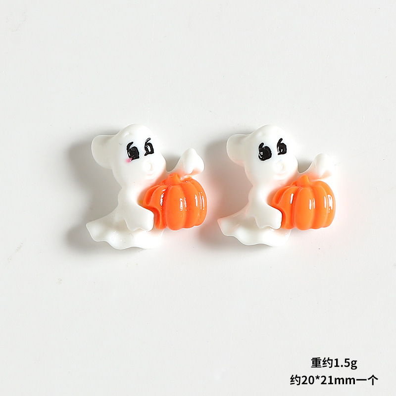 ハロウィンカボチャ魔女帽子ゴースト城樹脂アクセサリー手作り diy 素材ヘアアクセサリー携帯電話ケースパッチ|undefined