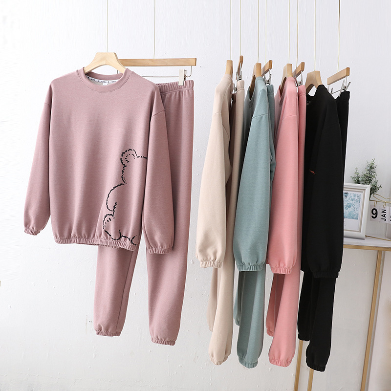 Cashmere Silk Home Wear Women's Pajamas Autumn and Winter 2025 Thickeneded Velvet Warm Suit Can Be Worn Outside Two-Piece Set Cashmere Silk Home Wear Women's Pajamas Autumn and Winter 2025 Thickeneded Velvet Warm Suit Can Be Worn Outside Two-Piece Set
