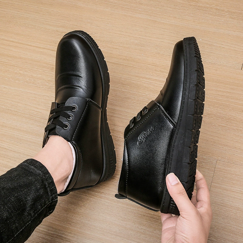 Хлопчатобумажная обувь для мужчин зимой теплая, бархатная утолщение