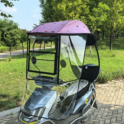 canopy, electric car sunshade, Elektromobil üçün ön şüşə çətiri (günlük) - sliding-window-cover-half-cover-style-ice-strawberry-suitable-for-all-seasons-suitable-for-vehicles-with-rearview-mirrors