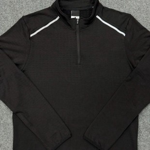 Winter New Sports Running Fitness Training Elastic Track and Field Men's and Women's Long-Sleeved Zipper Sports T-Shirt on the Outdoor