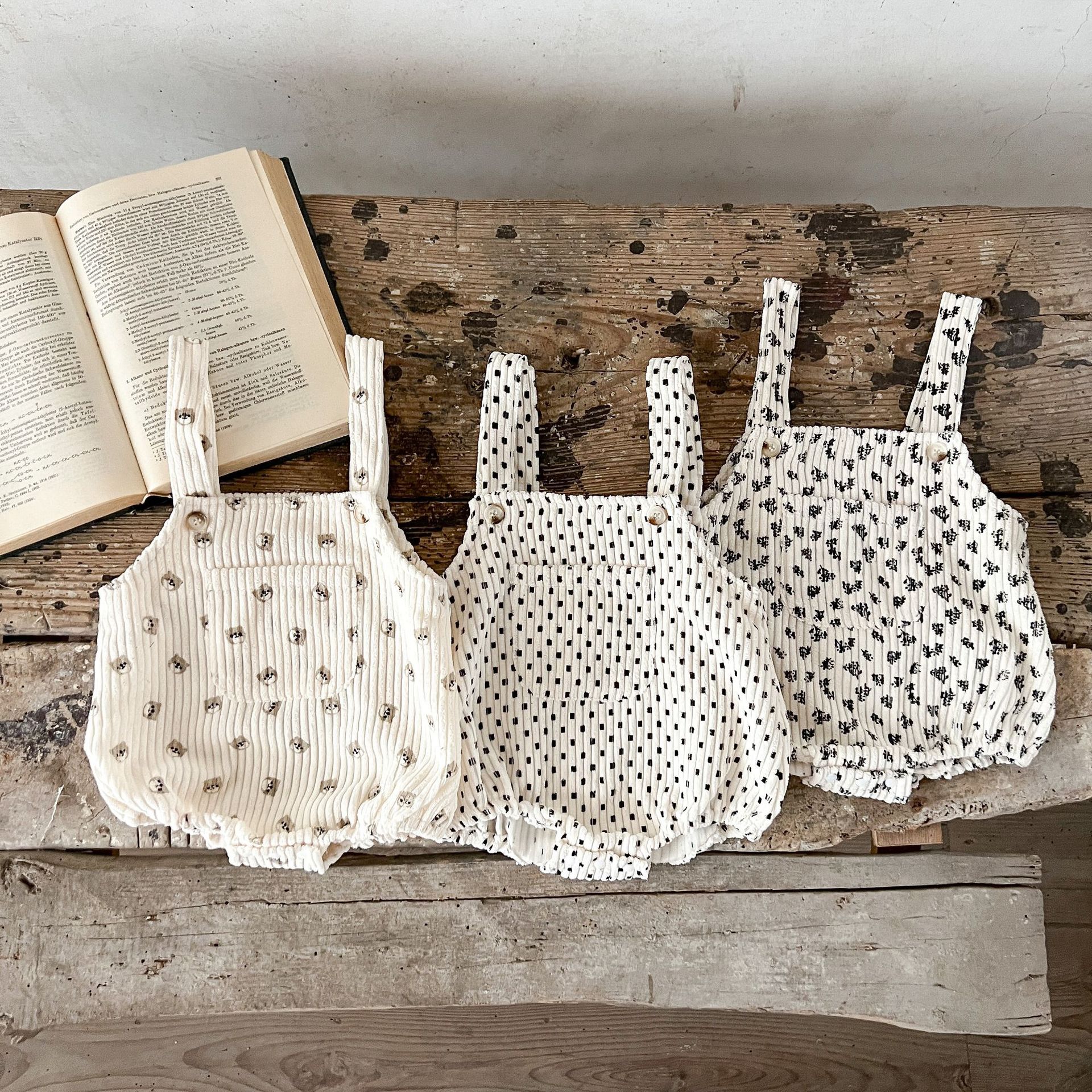 2023 primavera y otoño bebé niños y niñas impreso suspender mameluco vaina ins algodón mono mameluco