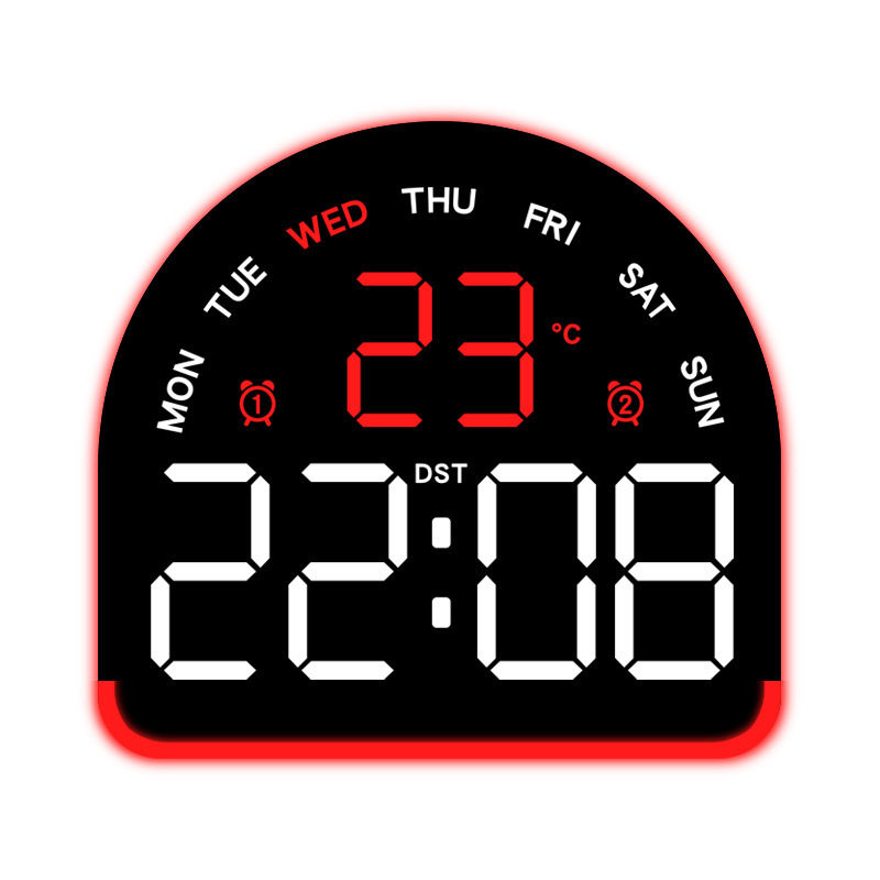 Nuevo reloj electrónico LED de luz de atmósfera reloj multifuncional de iluminación doméstica mostrando la temperatura del reloj de mesa 552