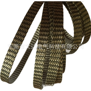 Tinned copper pattern fiber woven mesh tube enameled wire copper wire insulation tape military bare copper wire 3-8mm anti-dry