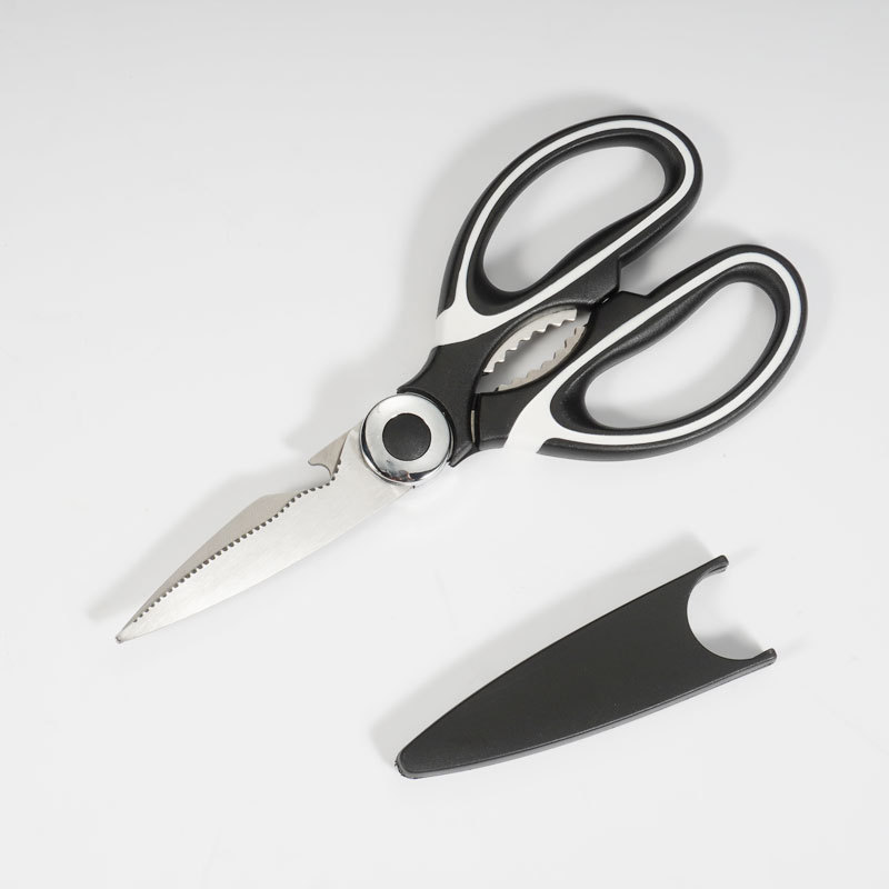 Venta al por mayor de acero inoxidable tijeras de cocina multifuncional barbacoa vegetal tijeras de comida hogar fuerte pollo hueso Panda tijeras