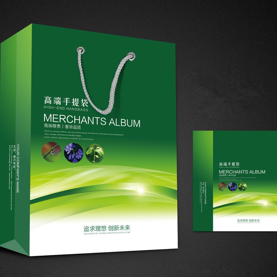 厂家直供 服装牛皮纸手提袋印刷批发 广告购物加厚手提袋批发