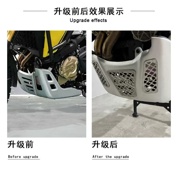 Suitable for Xinlong Wuji DS800X rally modified lower guard plate decorative cover, water bottle protection, aluminum alloy guard plate