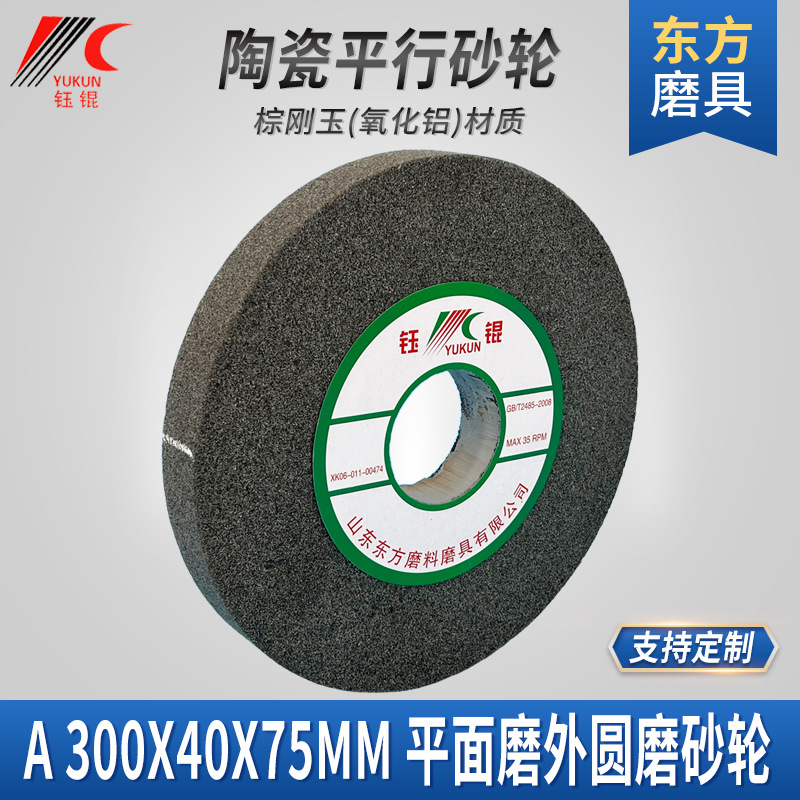 厂家白棕刚玉砂轮 300X40X75氧化铝碳化硅陶瓷沙轮片磨床打磨砂轮