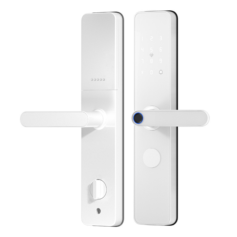 Cerradura de huella digital blanca N333