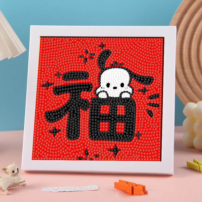 Diamante infantil DIY hecha a mano con material de marco paquete de dibujos animados Sanliou pegatinas de diamante regalo al por mayor pinturas de mampostería