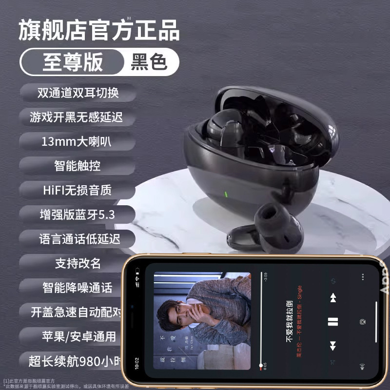 Voice of Berlin] Bluetooth ヘッドセット 2025 新しいワイヤレス ハイエンド ノイズ リダクション トゥルー ワイヤレス スポーツ 超長バッテリー寿命インイヤー|undefined