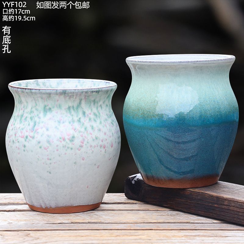 多肉花盆花口陶罐法师老桩大口径月季三角梅绿植盆景多肉花盆陶瓷|undefined